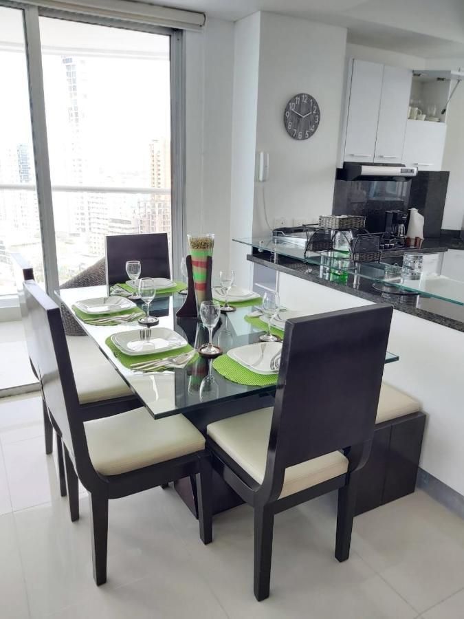 Palmetto Eliptic Luxury Beachfront Apartment Bocagrande Cartagena Eksteriør billede